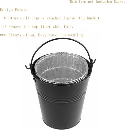 Firsgrill Grease Bucket Liners Replacment Traeger, Z Grill, Green Mountain Pellet Wood Smoker (15, Liners)