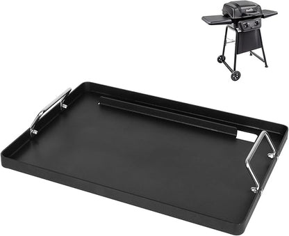 Full-Size Griddle Inserts for Charbroil Classic 280 2 Burner Gas Grills 463672817 463672817-P2 463613717 463647018, Flat Top Grill Griddle for Charbroil American Gourmet 463672717 465635821 465636021