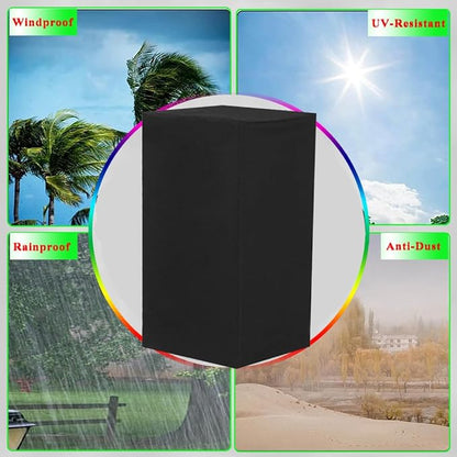 30 Inch Electric Smoker Cover for East Oak, Waterproof Grill Cover for East Oak 30-Inch Digital Vertical BBQ Smoker Outside, Black