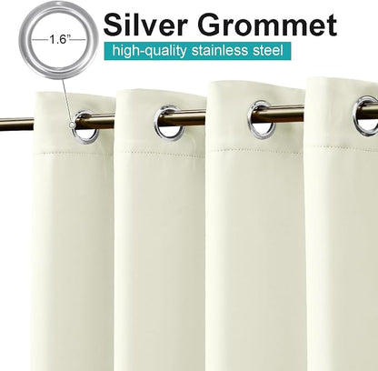 NICETOWN Fade Resistant Outdoor Patio Curtains Waterproof 2 Panels, Xenon Arc - Image 7