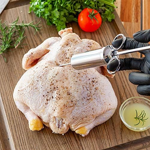 Restaurantware Stainless Steel Marinade Meat Injector Kit, 7.1 x 5.9 In - Image 3