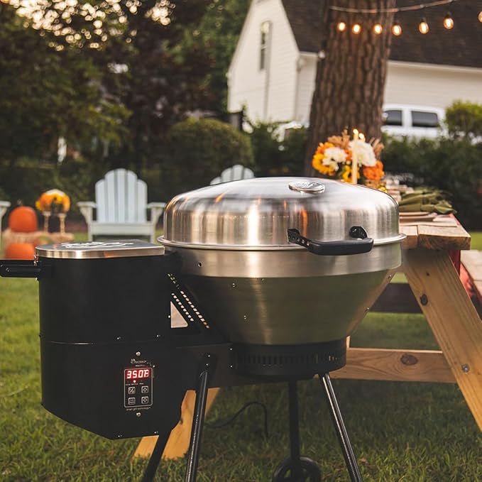 recteq Pellet Grill RT-B380 Bullseye + Searing Essentials Bundle, BBQ, Outdoor, and Electric Pellet Smoker Grill, Electric Smokers, Uses 100% Wood Pellets for Ribs, Brisket, Chicken, Sear, Smoke