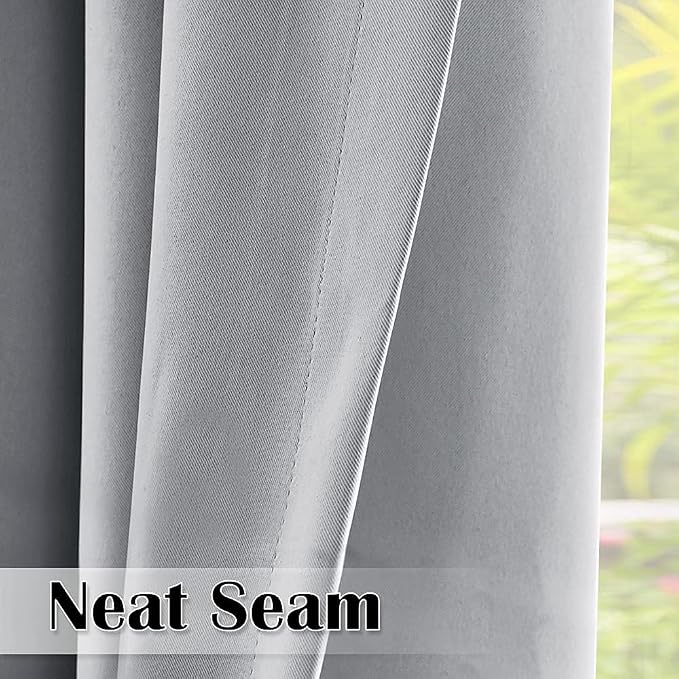 Blackout Summer Shades Blinds W100 x L95 Inch Silver Grey, 1 Panel | Blackout - Image 7