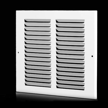 8x8 Vent Cover (Duct Opening Size), Air Return Vent Cover, AC Vent Cover, Cold Air Return Vent Cover, Flat Return Air Grilles, Outer Dimensions:9.75"W x 9.75"H (8"W x 8"H, Duct Opening)