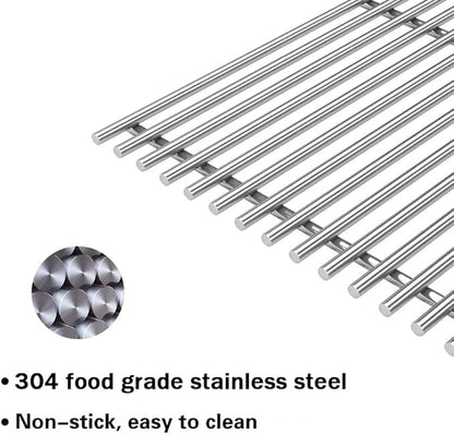 S720-0896 (3-Pack) 17" Stainless Steel Cooking Grate for Homedepot Nexgrill 720-0896B 720-0896 720-0896BK 720-0896E 720-0896C 720-0896CP 720-0898 720-0898A