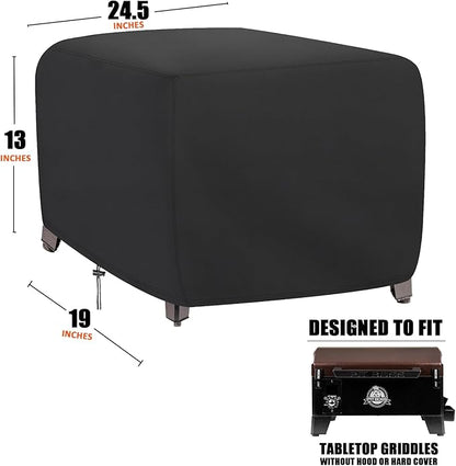 Tabletop Grill Cover for Pit Boss 10697, Waterproof Wood Pellet Smoker Cover for Pitboss 10697 Table Top Wood Grill, Outdoor Grill Accessories for Pit Boss Portable 150 Pellet Grill 24 inch