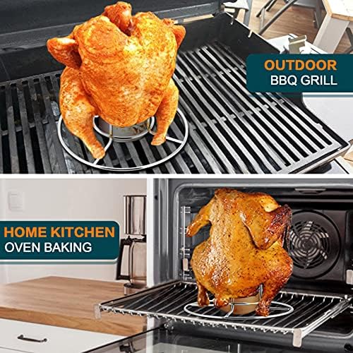 P&P CHEF 2Pcs Beer Can Chicken Holder, Butt Chicken Stand - Image 6