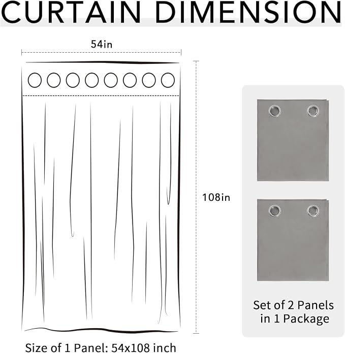 Easy-Going 100% Waterproof Outdoor Curtains 54x108 inch, Gazebo and Pergola 2 - Image 7