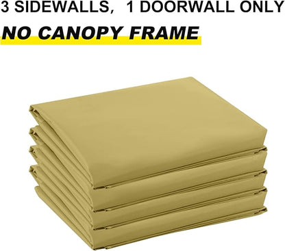 ABCCANOPY Side Wall 10x10, Beige (4 Walls Only, NOT Including Frame and Top)
