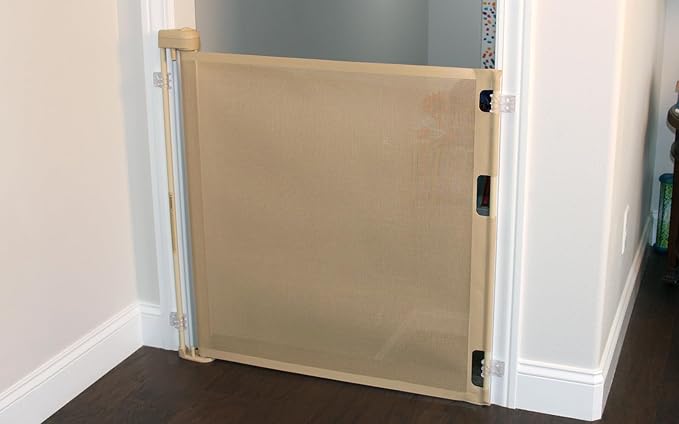 Retract-A-Gate 52" Café: The Original and only Made in USA Retractable Baby, Dog, & Cat Gate