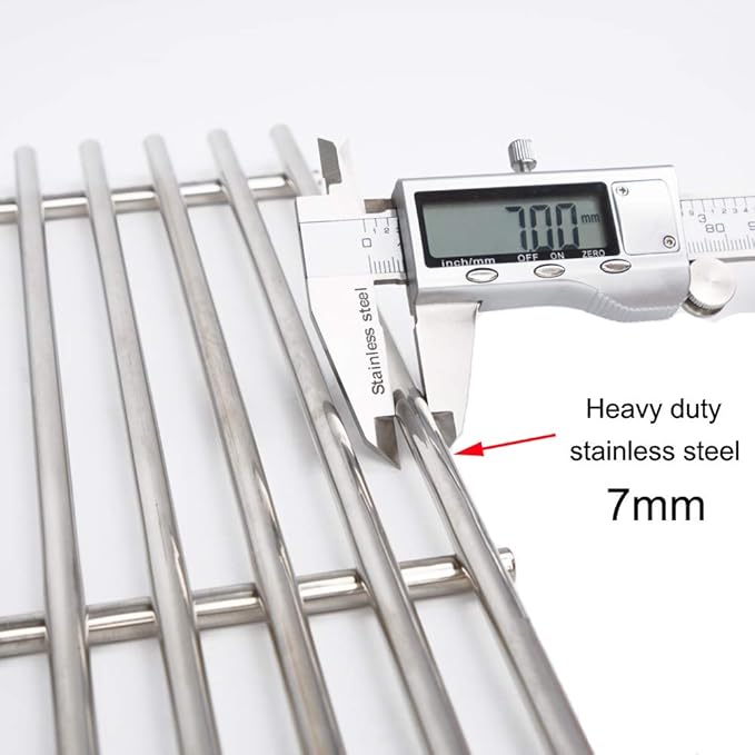 S720-0896 (3-Pack) 17" Stainless Steel Cooking Grate for Homedepot Nexgrill 720-0896B 720-0896 720-0896BK 720-0896E 720-0896C 720-0896CP 720-0898 720-0898A