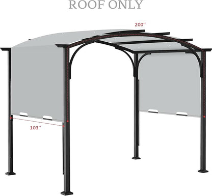 200x103 in Pergola Canopy Replacement Shade Cover Only, Compatible - Image 2