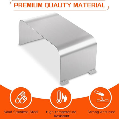 Stainless Steel Grill Heat Baffle Diffuser Replacement for Traeger Ironwood 650/885 Pro 575/780 D2 Timberline 850/1300 Series Pellet Grill Accessories,Modified Flame Tamer for Traeger Parts KIT0450