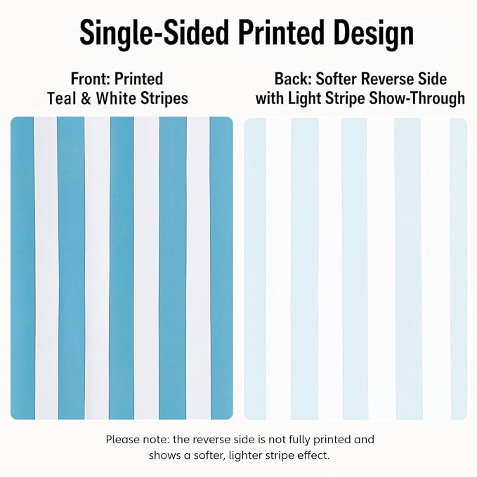 4 Panels Outdoor Stripe Curtains - Image 6