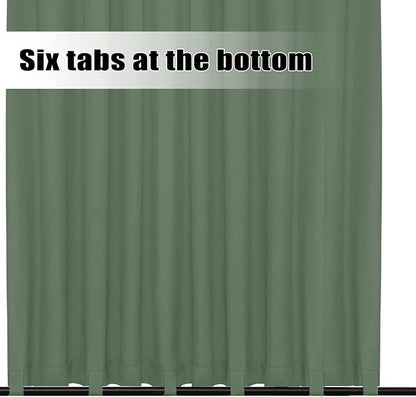 Easy-Going Outdoor Curtains for Patio 1 Panel, 150x108 inch, Sage Green | - Image 4
