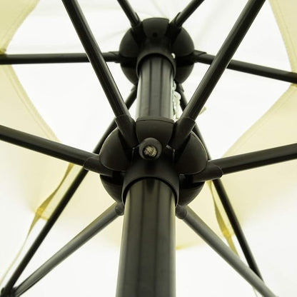 Sunnyglade 7.5' Patio Umbrella Outdoor Table Umbrella Tilt Crank Beige | Market - Image 7