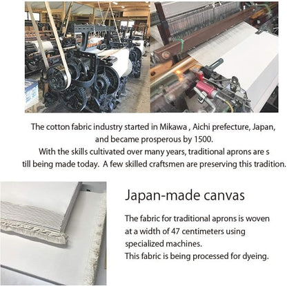 Toyohashi HoMaekake: Handmade Japanese Canvas Waist Apron - Image 3