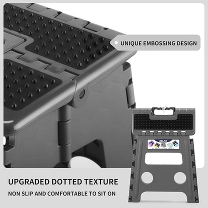 Delxo Folding Step Stool 13 Inch, 300 Lbs Step Stool - Image 5