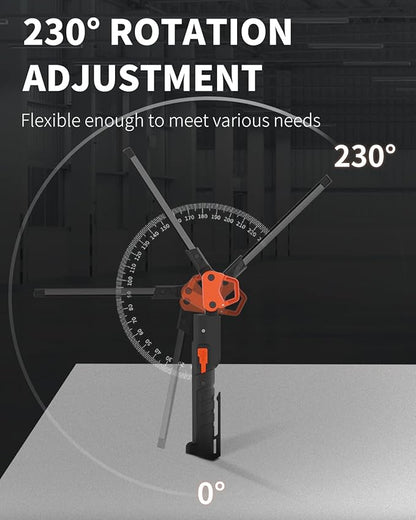 Rechargeable Work Light, 400LM Mechanic Work Lights, Magnetic Flashlight with 230° Rotate and Hook Led Work Lights for Car Repairing, Emergency, Grill, Outdoor Work (2 Packs)