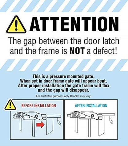 Regalo Safety 38.5 Inch Extra Wide Baby Gate for Doorways & Bottom of Stairs, Pressure Mount Safety Gate for Babies, Toddlers & Pets, Tested & Safe for 30 Years, American Designed, Family Owned