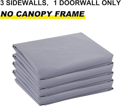 ABCCANOPY Side Wall 10x10, Gray (4 Walls Only, NOT Including Frame and Top)