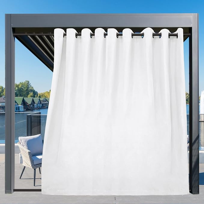 Easy-Going Outdoor Curtains for Patio 1 Panel, 150x96 inch, Weatherproof - Image 3