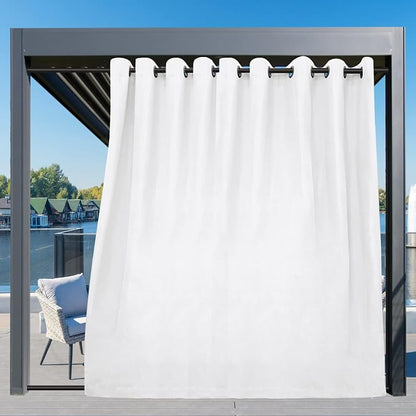 Easy-Going Outdoor Curtains for Patio 1 Panel, 150x96 inch, Weatherproof - Image 3