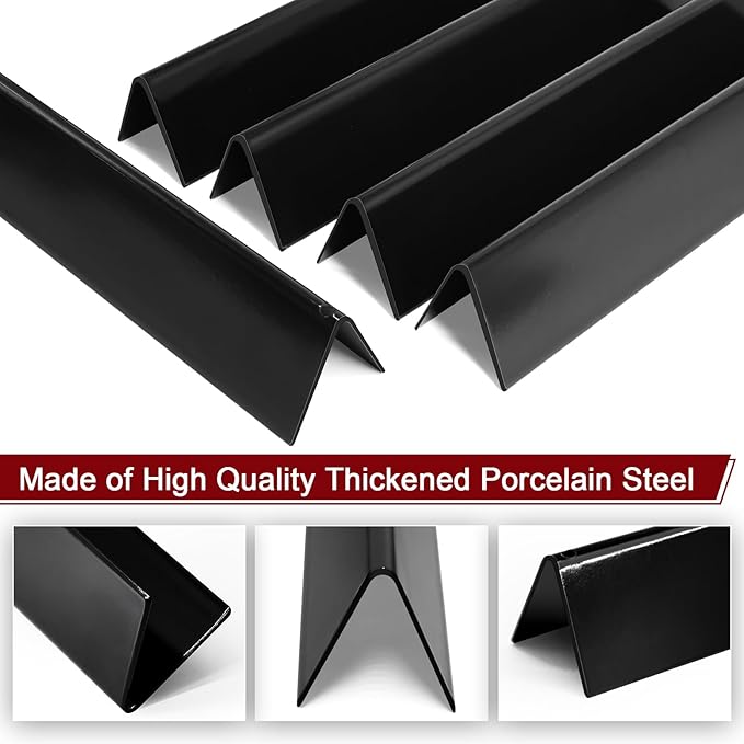 Hiorucet 7638 Grill Grates 7636 Flavorizers Bars for Weber Spirit 300 Series Grills with Front Mount Controls Weber Spirit II E-310 E310 E320 E330 S310 S320 S330 II S-310 Spirit 2 GS4 Grill Parts
