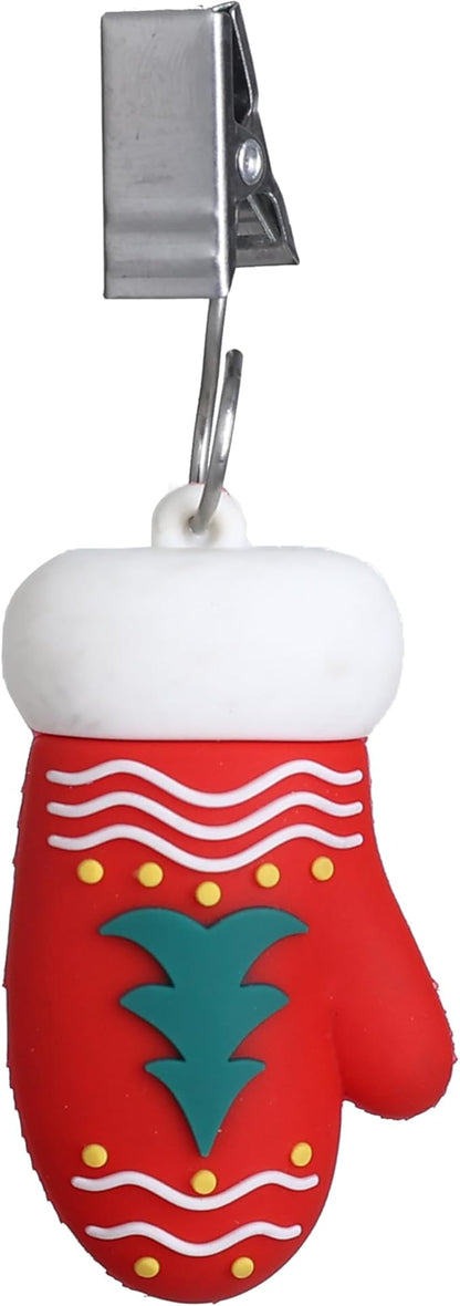 TwoFish Home Set of 4 Xmas Glove Tablecloth Weight Clamps Xmas Glove Decoration Tablecloth Weight Clamps Pack of 4
