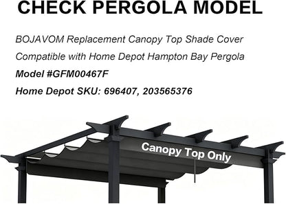 Pergola Shade Cover Replacement Canopy Top Compatible - Image 3