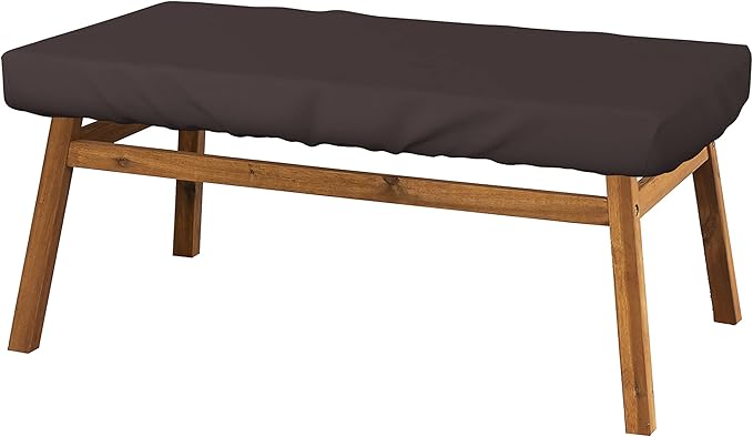 Covers & All Rectangle Table Top Cover, 12 Oz Waterproof UV & Weather Resistant Patio Table Cover, Outdoor Table Cover for Patio Furniture (90" L x 40" W x 5" H, Coffee)