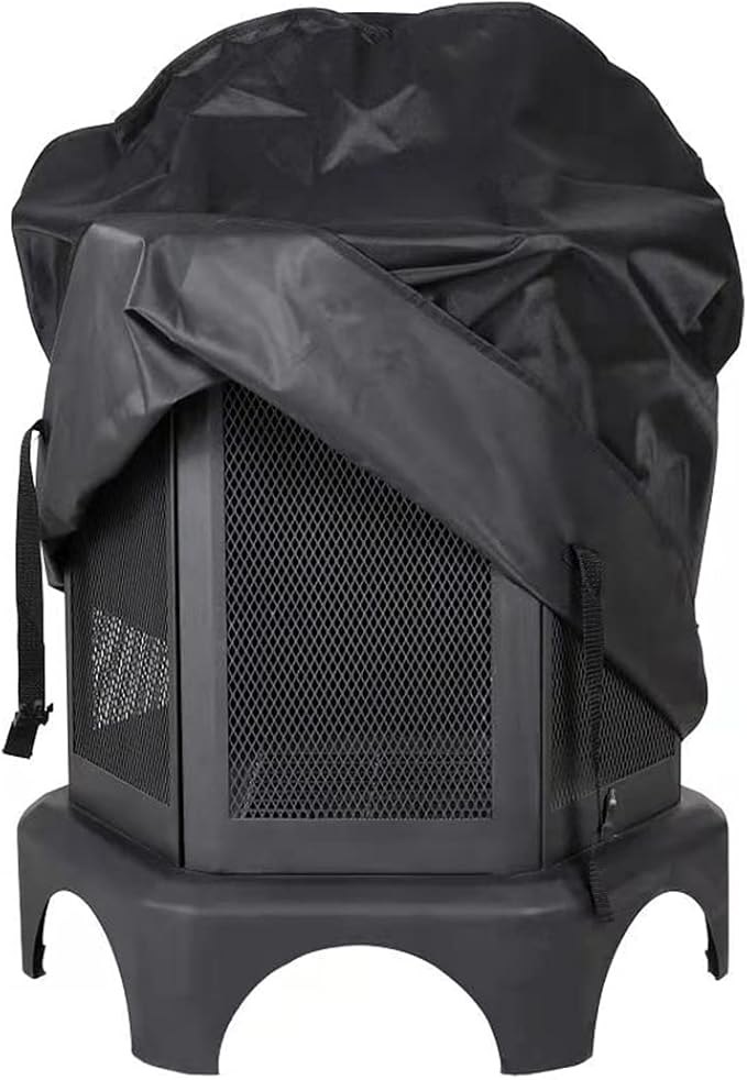 18 inch Grill Cover for Round Grill Cover Waterproof 600D Heavy Duty Outdoor Canvas BBQ Grill Cover Dome Smoker Cover