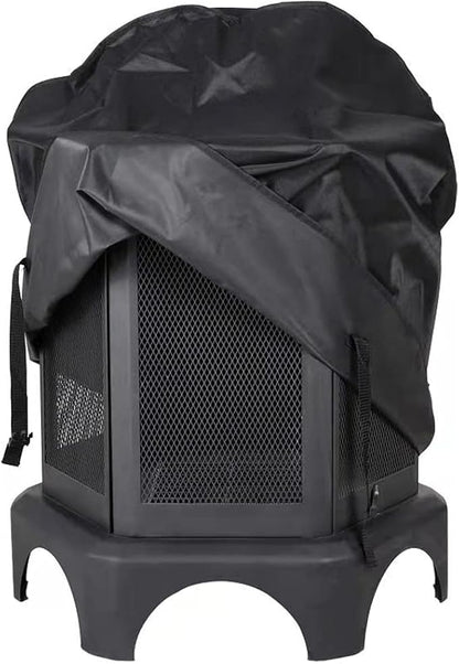 Grill Cover for Weber Round Grill Cover Water Proof Heavy Duty Outdoor Canvas BBQ Grill Cover Dome Smoker Cover (22 inch)