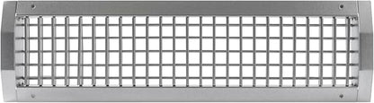 Repa Market 21" x 5" Inch Air Grille for Round Spiral Ducts - Adjustable Double Louvre Blade - Galvanized Ventilation Cover - Side Fit Round Surface Canal Ducting from 9.84" to 35.43" Inches