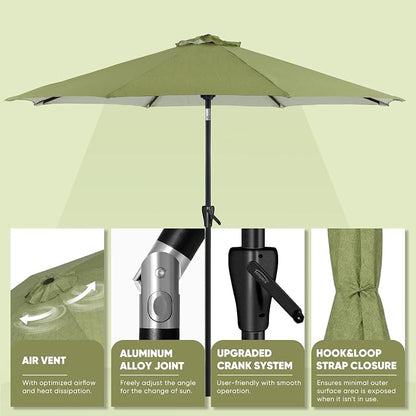 Tempera Patio Market Outdoor Table Umbrella - Image 3