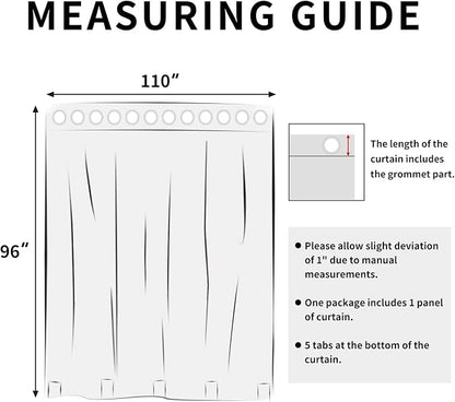 Easy-Going Outdoor Curtains for Patio 1 Panel, 110x96 inch, Weatherproof - Image 8