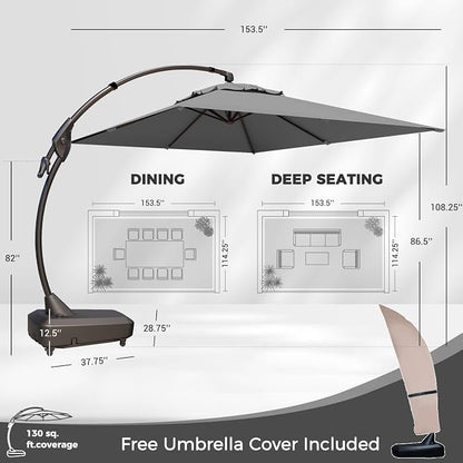 Grand patio 10x13 FT Large Cantilever Umbrella - Image 2