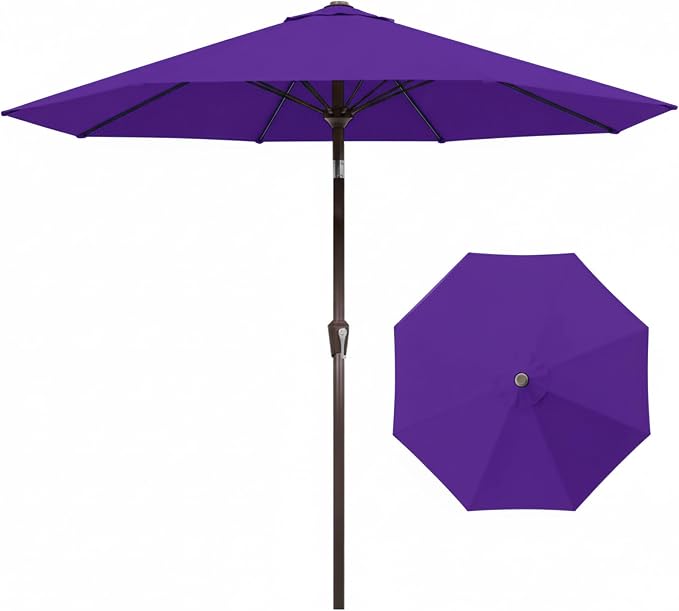 9FT Auto-Tilt Patio Umbrella|Outdoor Market Table Umbrella by YourPerfectOutdoorEscape