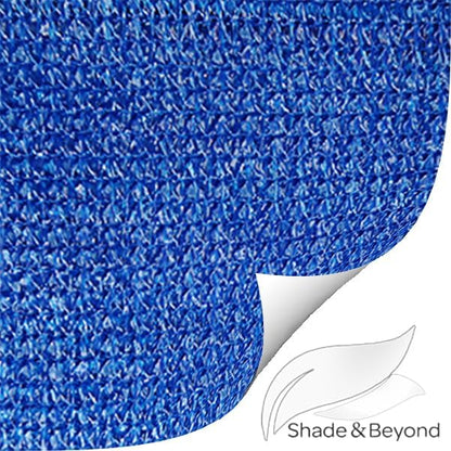 Shade&Beyond Rectangle Sun Shade Sail 10'X10' Permeable Canopy Blue - Image 8