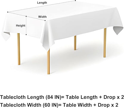 misaya Rectangle Waterproof Vinyl Table Cloth, Wipeable Tablecloth with Flannel Backing, Plastic Table Cover for Dinner, Picnic, Indoor and Outdoor (Lemon, 60" x 84")
