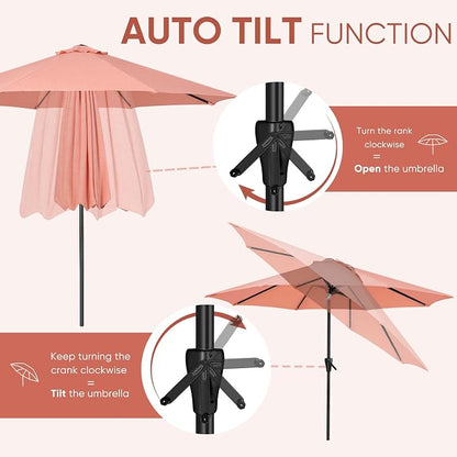 Tempera Patio Market Outdoor Table Umbrella - Image 2