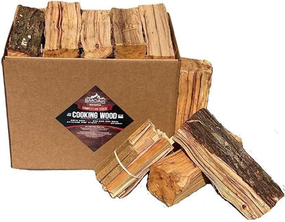 Smoak Firewood 12inch Length Premium Cooking Wood & Firewood Logs - Used for Grills, Smokers, Pizza ovens, stoves, firepits or fireplaces - USDA Certified Kiln Dried (RED Oak 12in pieces (45-50lbs))