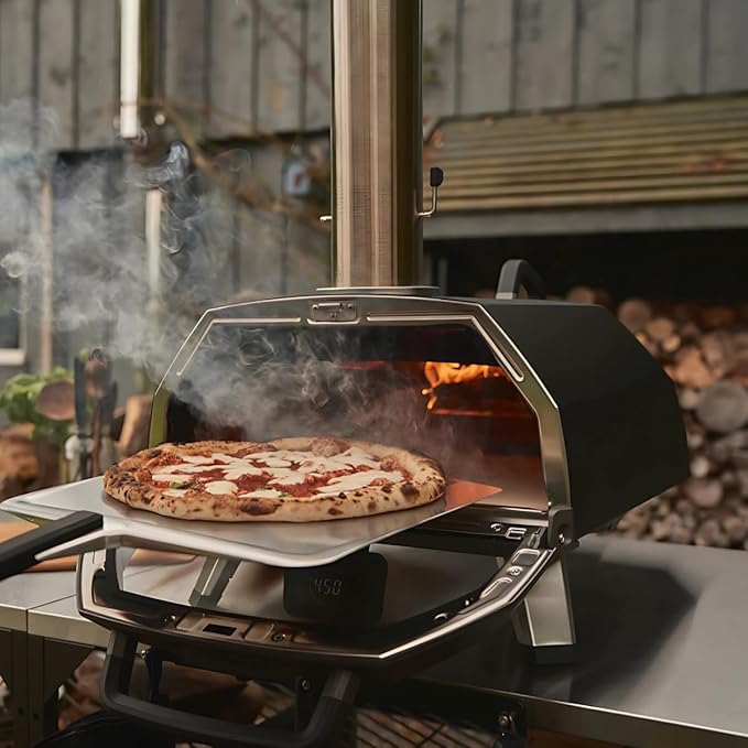 Ooni Karu 2 Pro Pizza Oven Essentials Bundle - Includes Ooni Karu 2 Pro Cover, Gas Burner, Turning Peel and 14" Pizza Peel