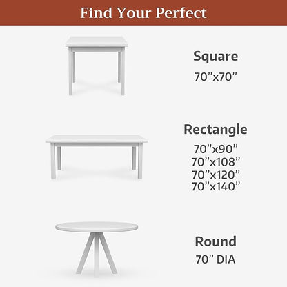 Maison d' Hermine Premium Table Cloth Rectangle Table 100% Combed Cotton 90 x 70 Inches Tablecloth Reusable Decorative for Dining Room, Farmhouse, Home, Party, Festive & Wedding - Luberon