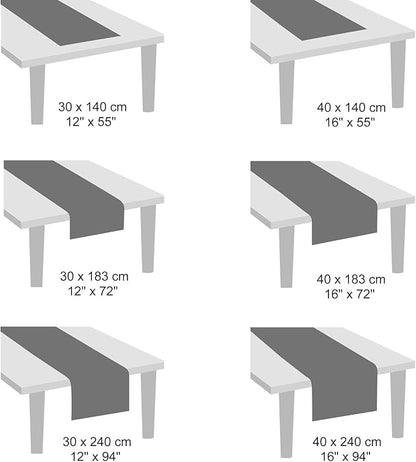 Myir JUN Table Runner, Vinyl Table Runner Indoor Arbitrarily Cropped Runner for Table Heatproof for Home Party (Light Brown, 12 x 94 inch)