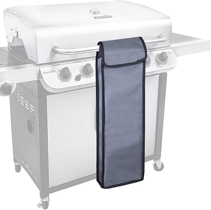Grill Utensil Accessory Storage Bag Grey Waterproof BBQ Tool Storage Bags Grill Tools Foldable Barbecue Appliance Bracket Bag for Camping Hiking Barbecue（2 Pack）