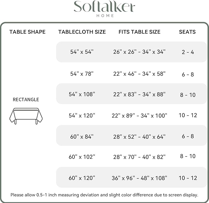 Softalker Gingham Checkered Tablecloth Rectangle - Outdoor Waterproof Buffalo Plaid Table Cloth, Stain Resistant Washable Table Cover for Picnic, Camping, Dining - Blue and White, 60 x 84 Inch