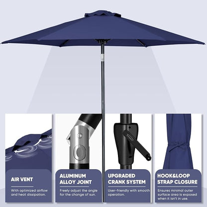 Tempera Patio Market Outdoor Table Umbrella - Image 3