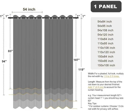 BONZER Waterproof Indoor/Outdoor Curtains - Image 9
