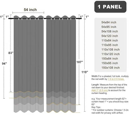 BONZER Waterproof Indoor/Outdoor Curtains - Image 9